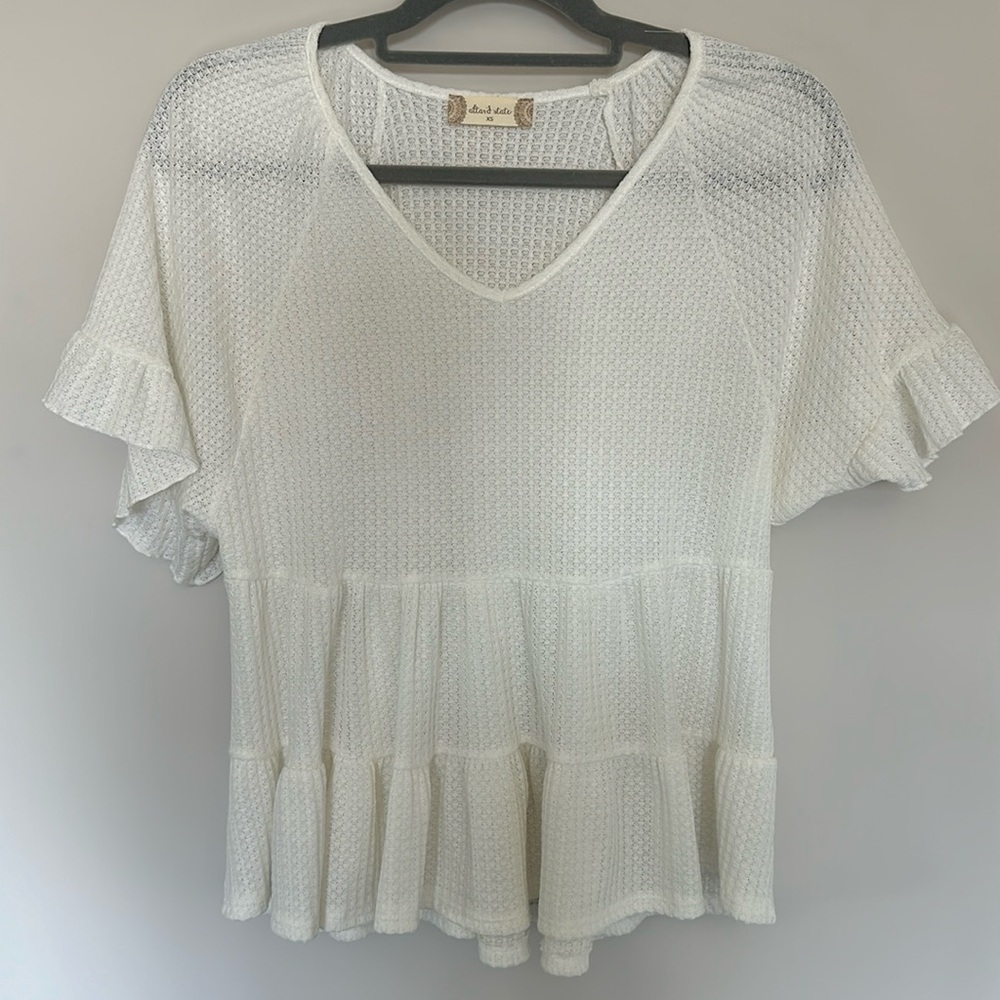 Cute summertime white blouse
